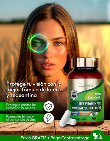 Zooone™ – Nutrición Avanzada para Vista Cansada, Ojos Secos y Protección Ocular