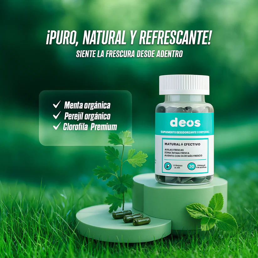 DEOS™ – Desodorante Interno Natural