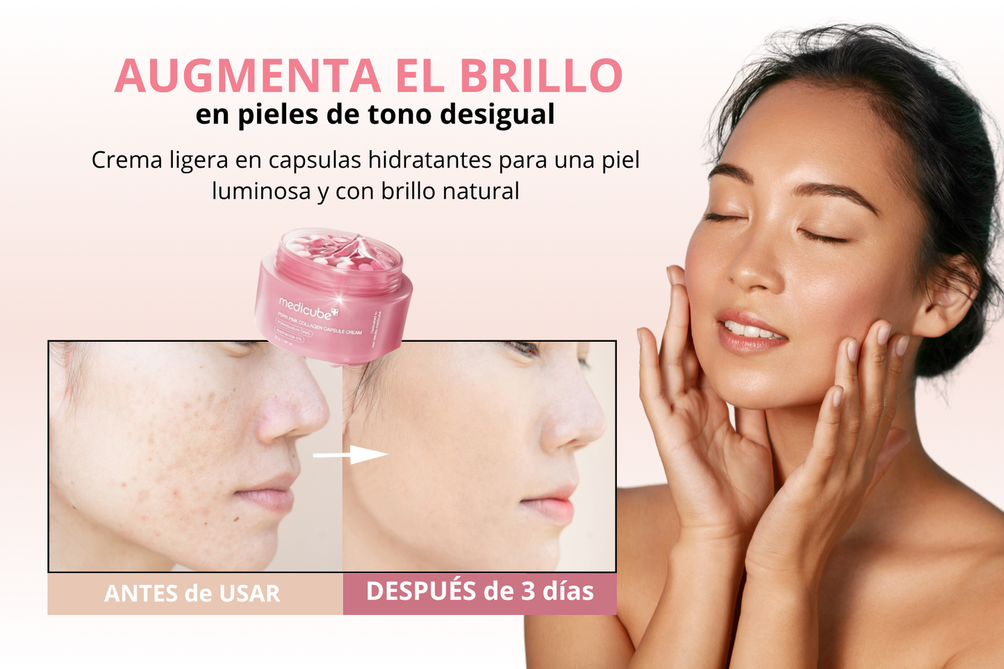 Medicube - Crema Facial PDRN Pink Collagen Capsule Cream